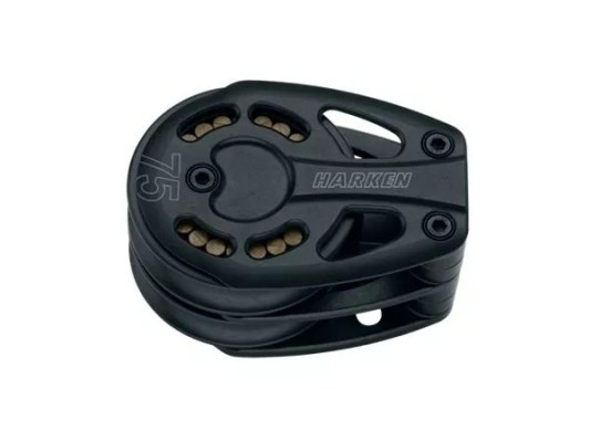 Harken 3235 Polea de pie doble de aluminio 75 mm