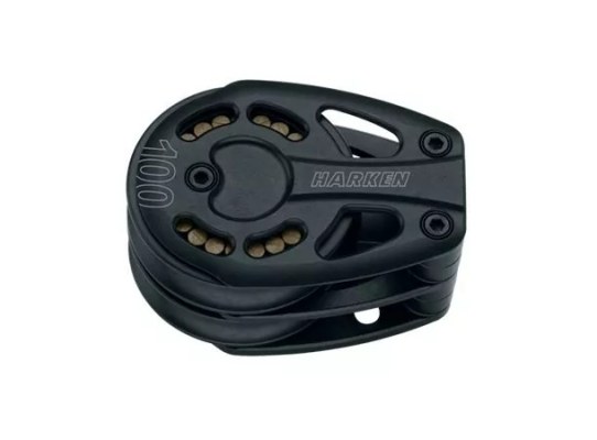 Harken 3250 Polea de pie doble de aluminio de 100 mm