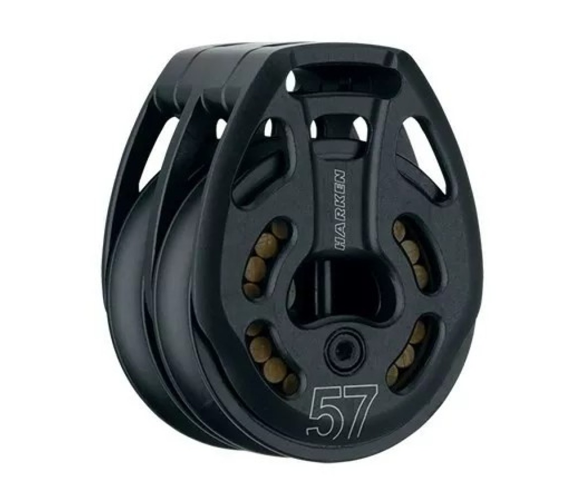 Harken 3386 Polea doble de aluminio de 57 mm