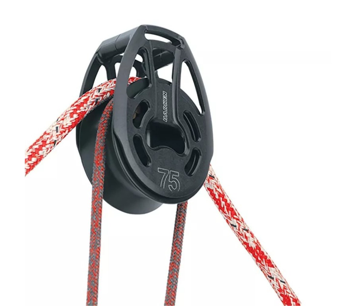 Harken 3388 Polea de ojo de aluminio de 75 mm, ancha