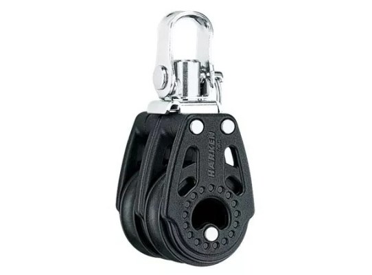 Harken 342 Polea doble de 29 mm con giratoria