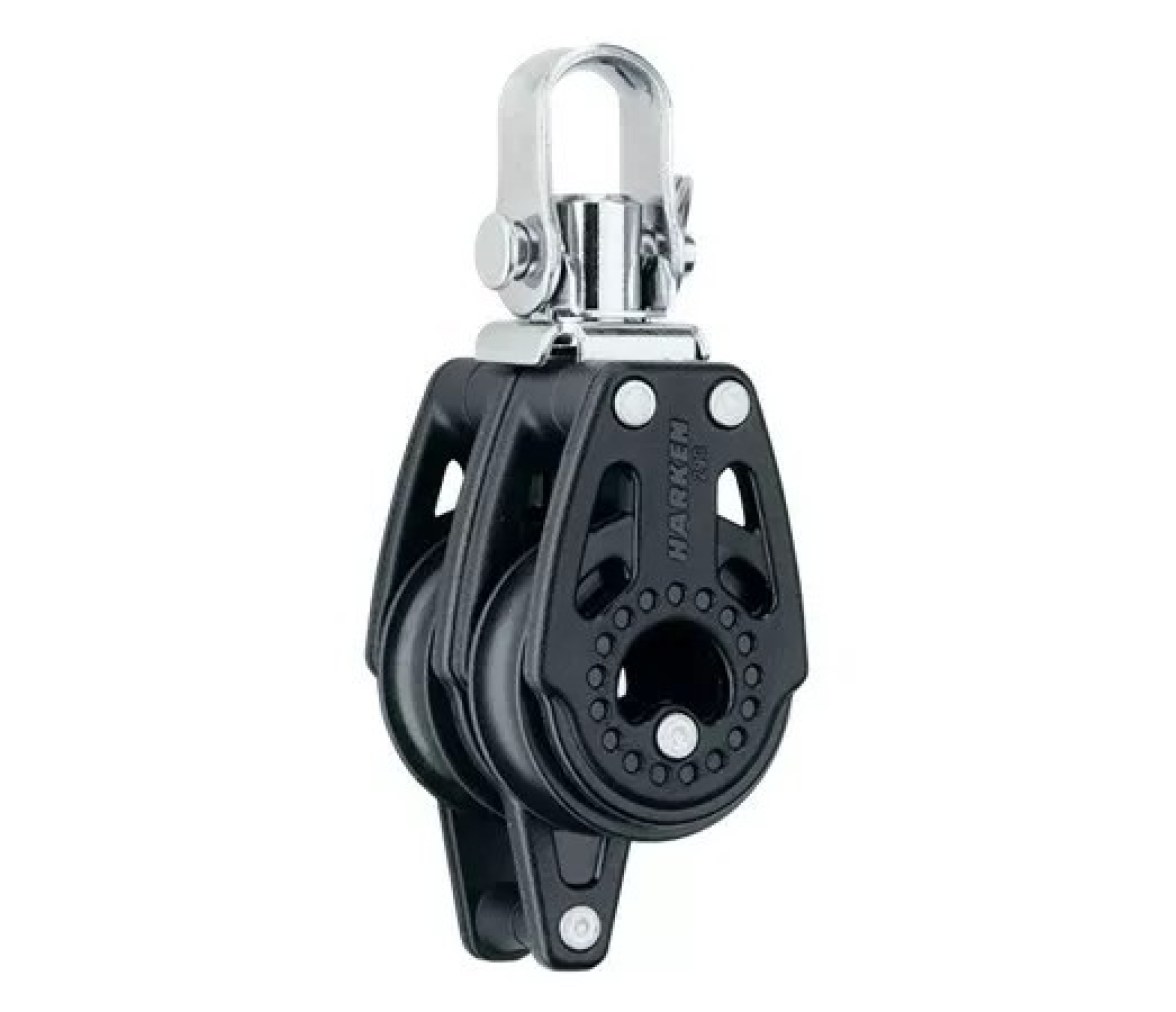 Harken 343 Polea doble 29 mm con roldana y gaza