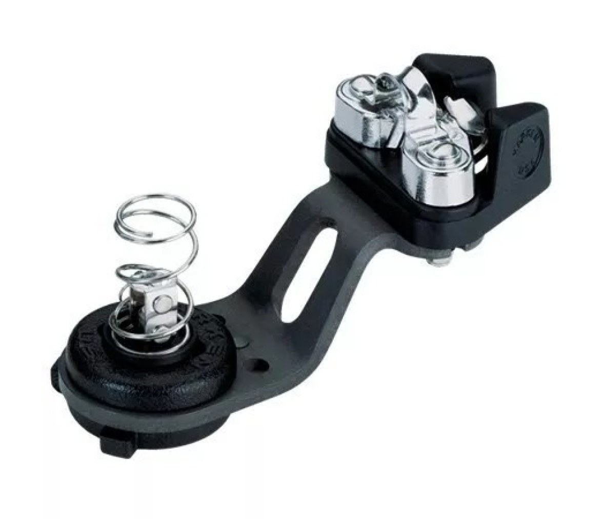 Harken 361 Mordaza de levas Trigger Cleat perfil bajo con base giratoria