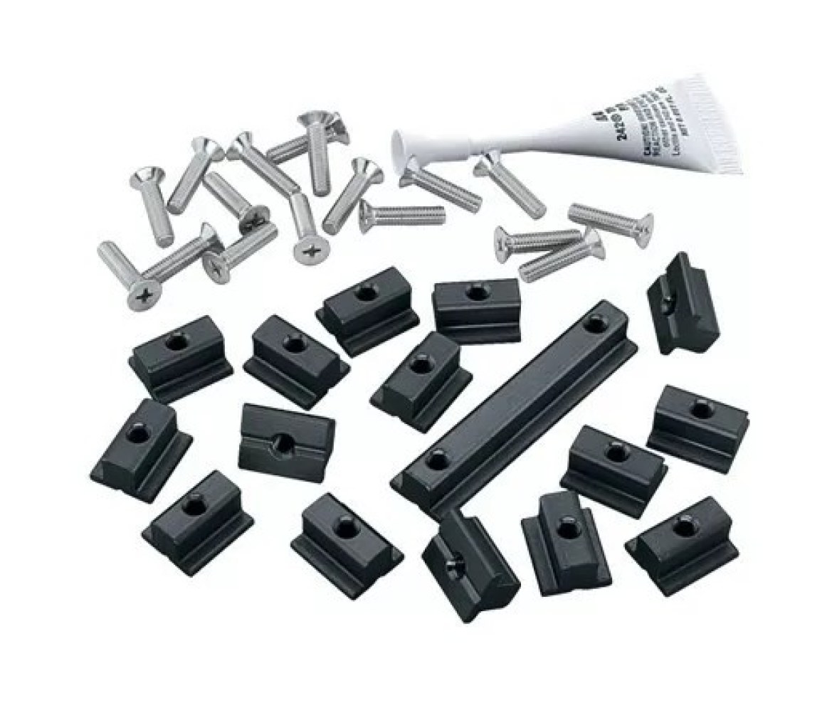 Harken 3820 Kit montaje carril 13 mm para canal plano ancho