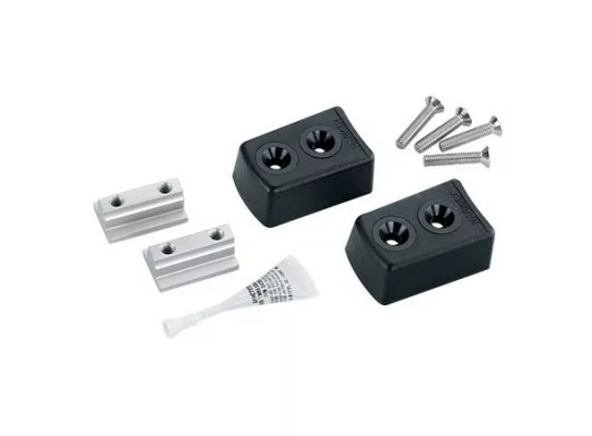 Harken 3851 Tope de pasador para carril de 27 mm, ranura plana fija