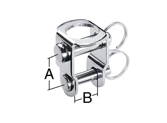 Harken 463 Adaptador U doble pasador inox 5-6 mm
