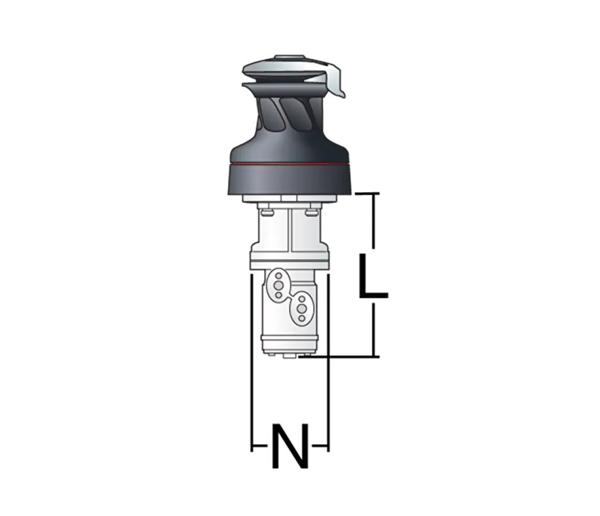 Harken 50.2STHA Winche hidráulico autotailing radial 50, 2 velocidades