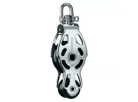 Harken 6080 Polea de violín ESP con roldana de 75 mm y giratoria