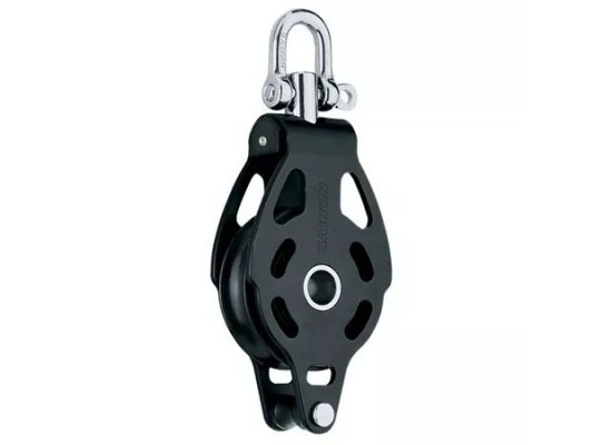 Harken 6084 Polea de aluminio de 75 mm con roldana giratoria y gaza