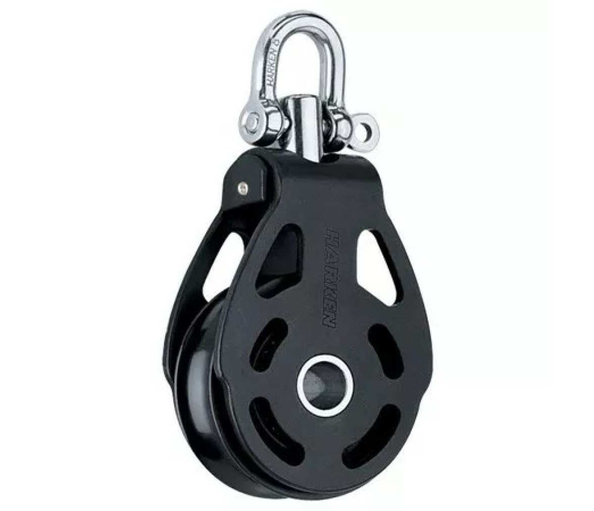 Harken 6100 Polea de aluminio ESP de 100 mm con giratoria
