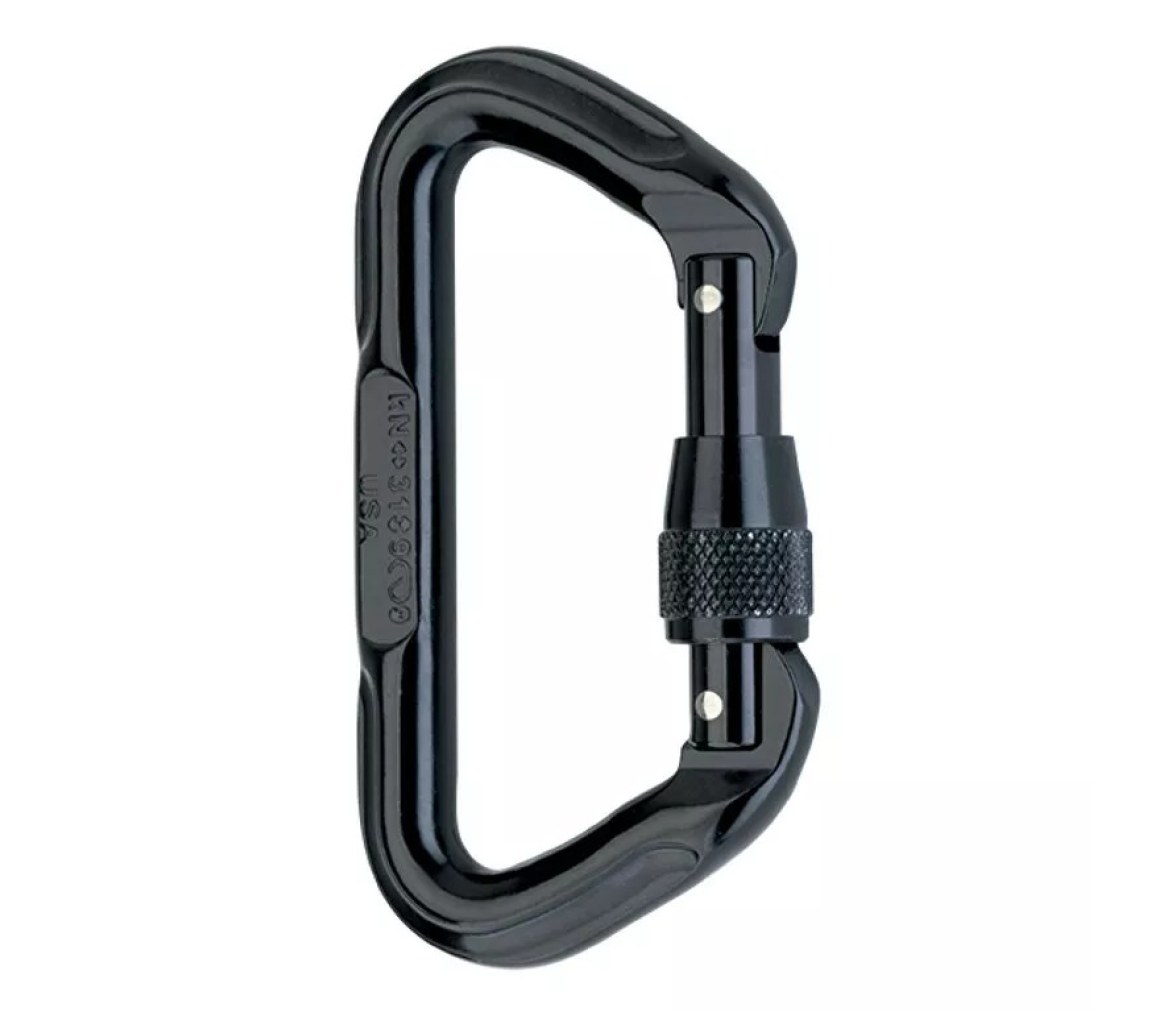 Harken 62015 Mosquetón Force D negro con cierre de rosca