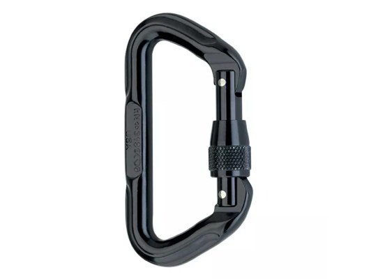 Harken 62015 Mosquetón Force D negro con cierre de rosca