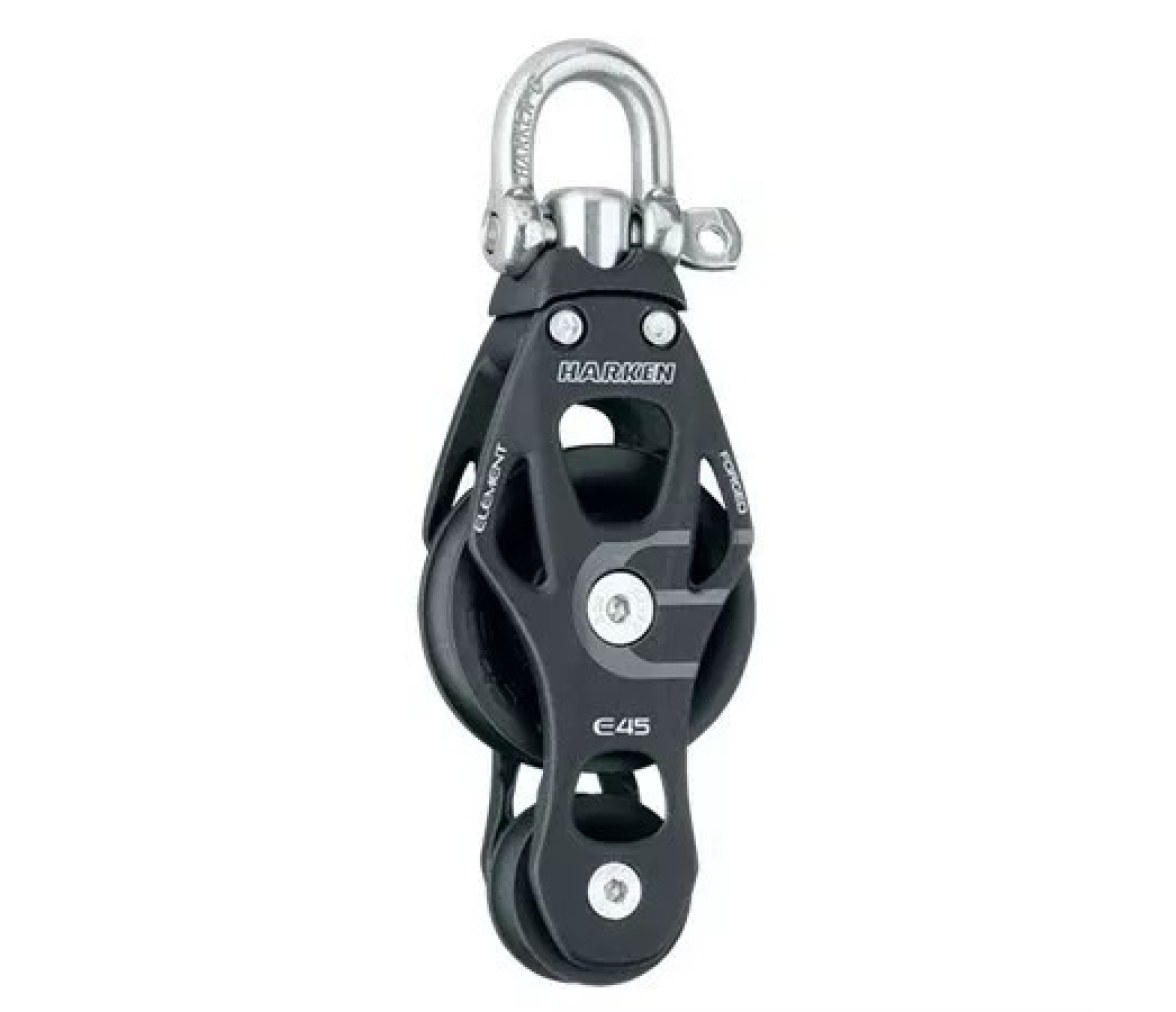 Harken 6232 Polea de violín de aluminio 45 mm con giratoria