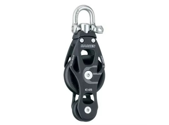 Harken 6232 Polea de violín de aluminio 45 mm con giratoria
