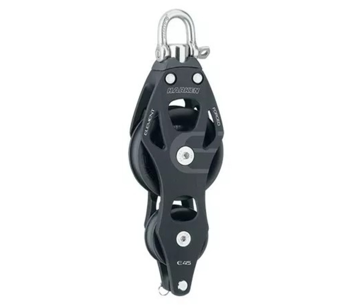 Harken 6233 Polea de violín 45 mm con roldana, giratoria y gaza