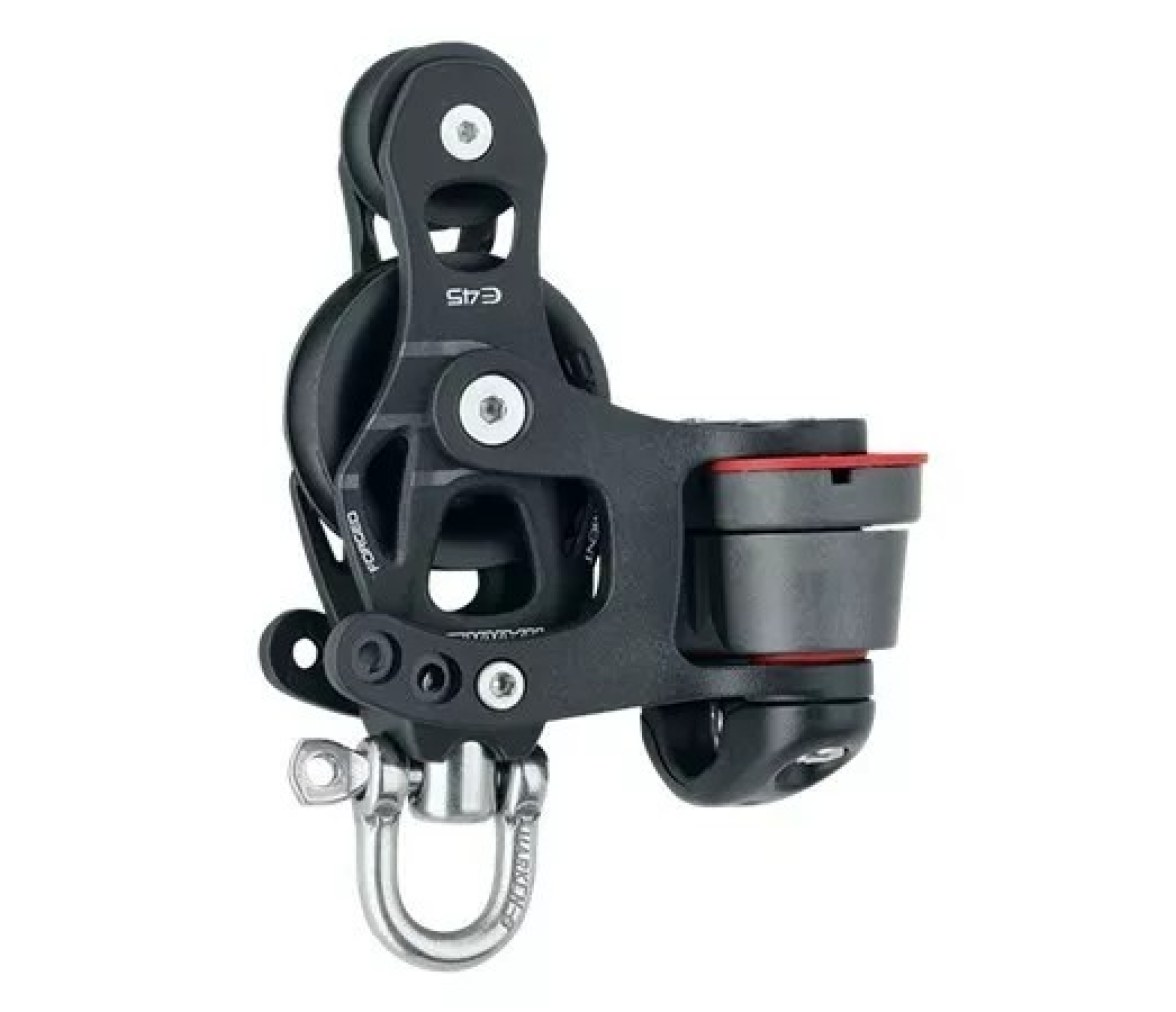 Harken 6235 Polea de violín con leva y giratoria de 45 mm