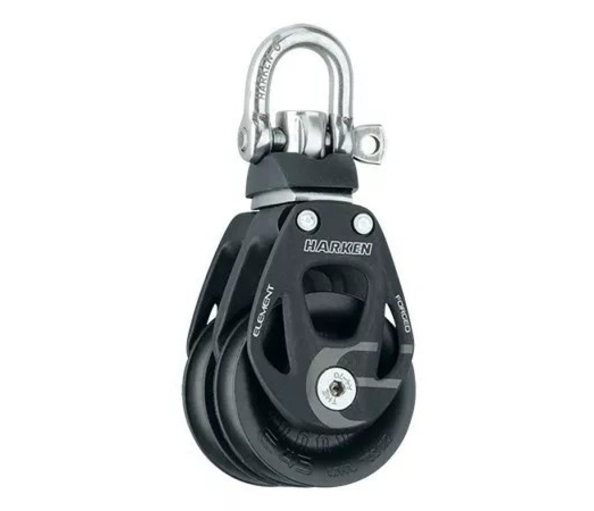 Harken 6238 Polea doble con giratoria 45 mm aluminio