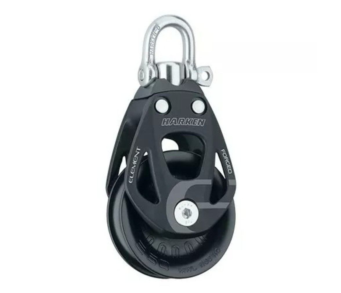 Harken 6260 Polea de aluminio de 60 mm con roldana giratoria