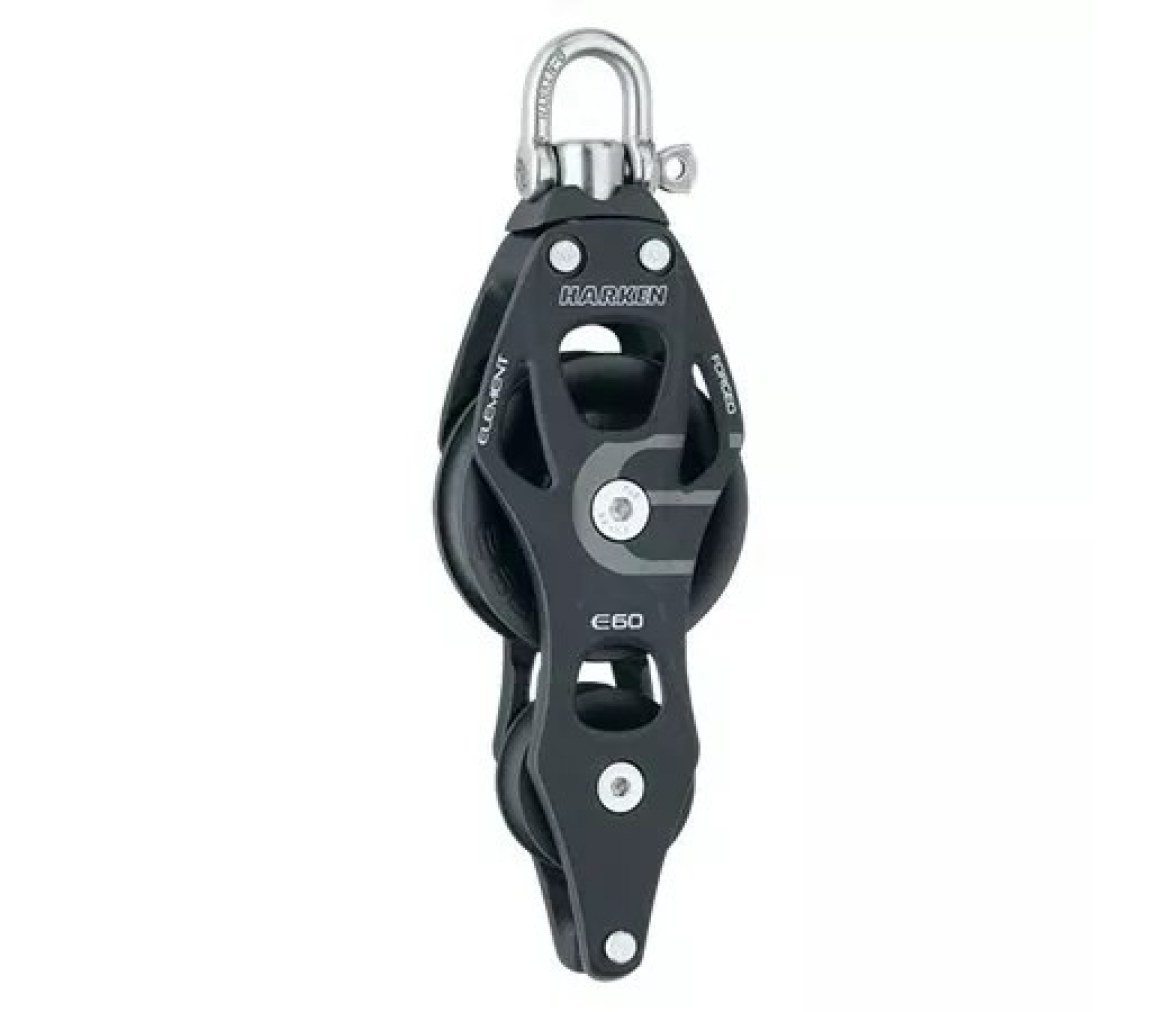 Harken 6263 Polea de violín 60 mm con giratoria y gaza
