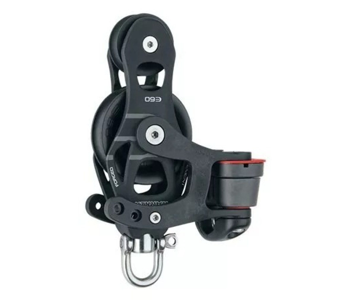 Harken 6265 Polea de violín con leva y giratoria de 60 mm