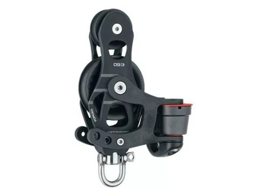 Harken 6265 Polea de violín con leva y giratoria de 60 mm