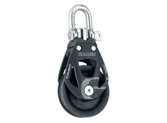 Harken 6290 Polea de elemento de aluminio 80 mm con roldana giratoria