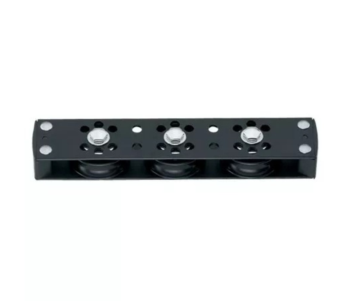 Harken 725 Organizador de cubierta 57 mm, 3 roldanas