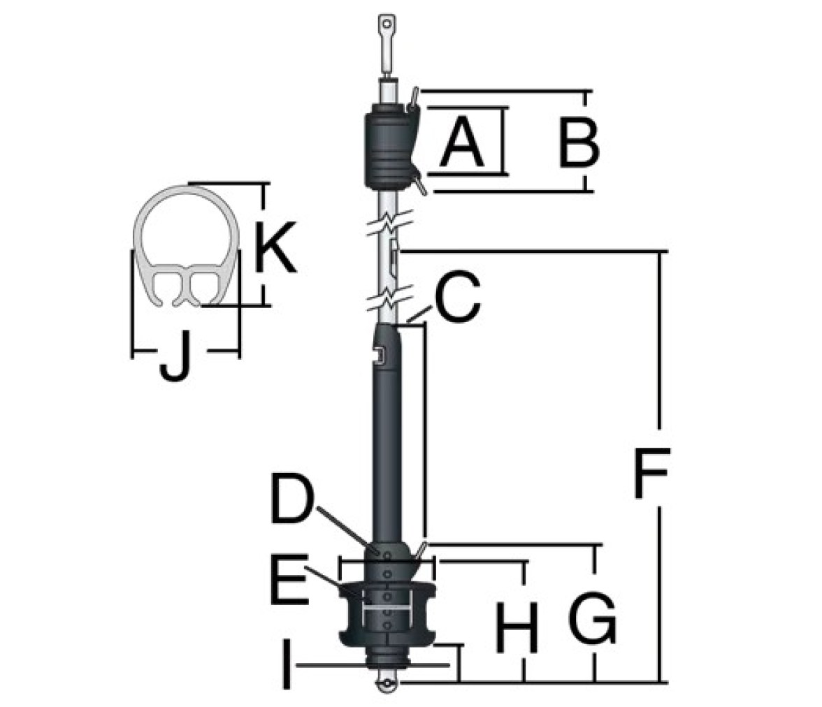 Harken 7411.10 Enrollador de foque Unit 1 MKIV