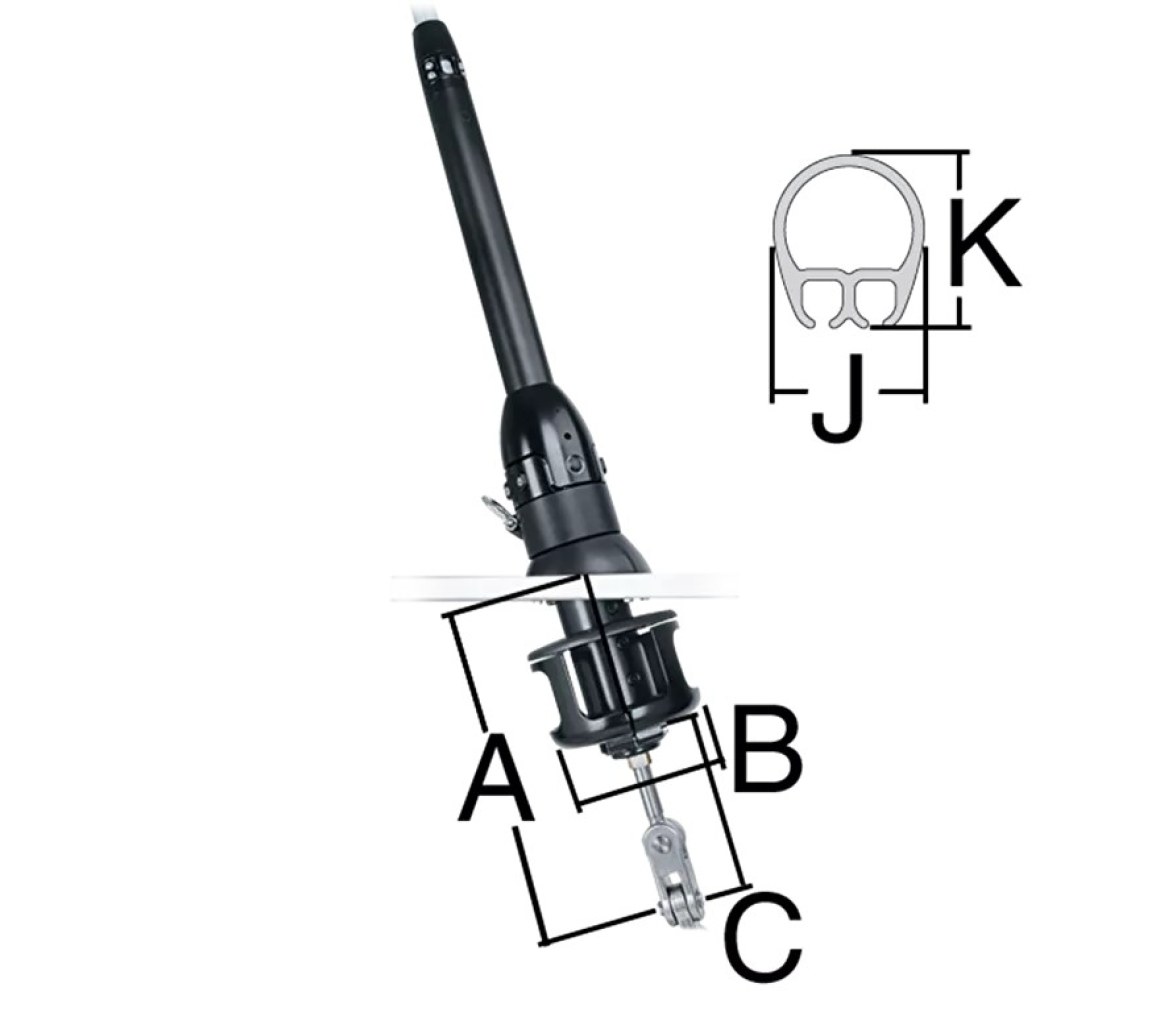 Harken 7412.11 5/8 Sistema enrollador bajo cubierta