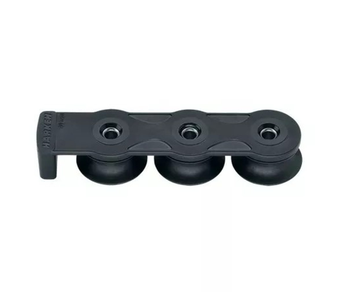 Harken 9001 Organizador de cubierta 40 mm, 3 roldanas