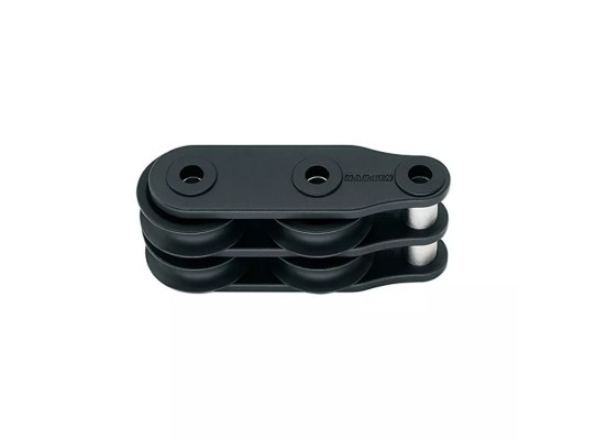 Harken 9016 Organizador de cubierta doble de 50 mm con 2 roldanas