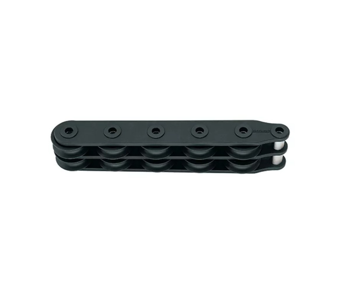 Harken 9019 Organizador de cubierta doble 50 mm, 5 roldanas