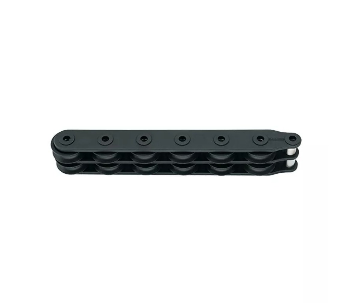 Harken 9021 Organizador de cubierta doble 50 mm, 6 roldanas