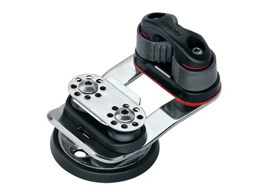 Harken 9051 Mordaza de levas base con roldana de 16 mm