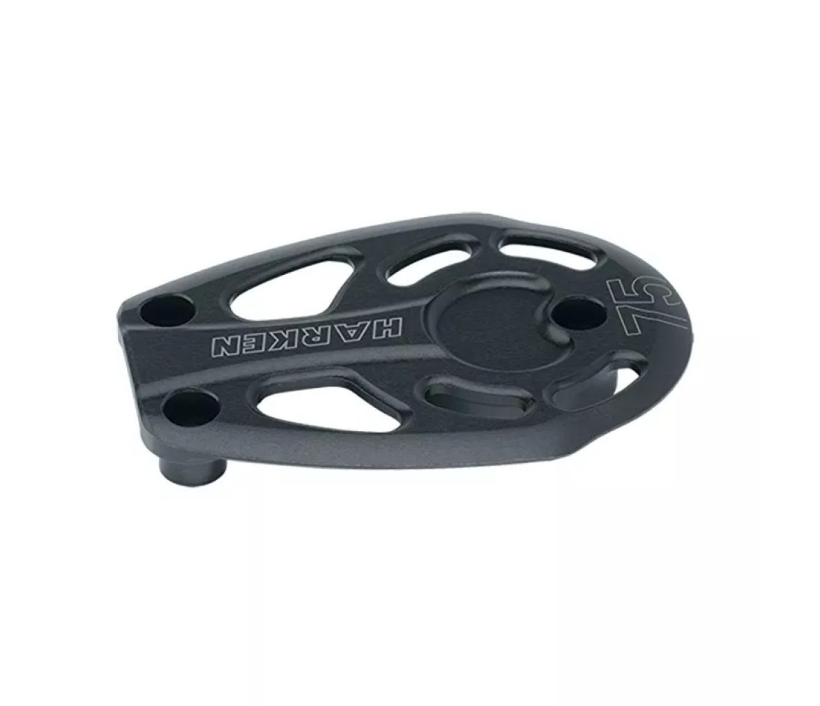 Harken AL-3738 Placa superior con aisladores para polea de pie Black Magic 75 mm