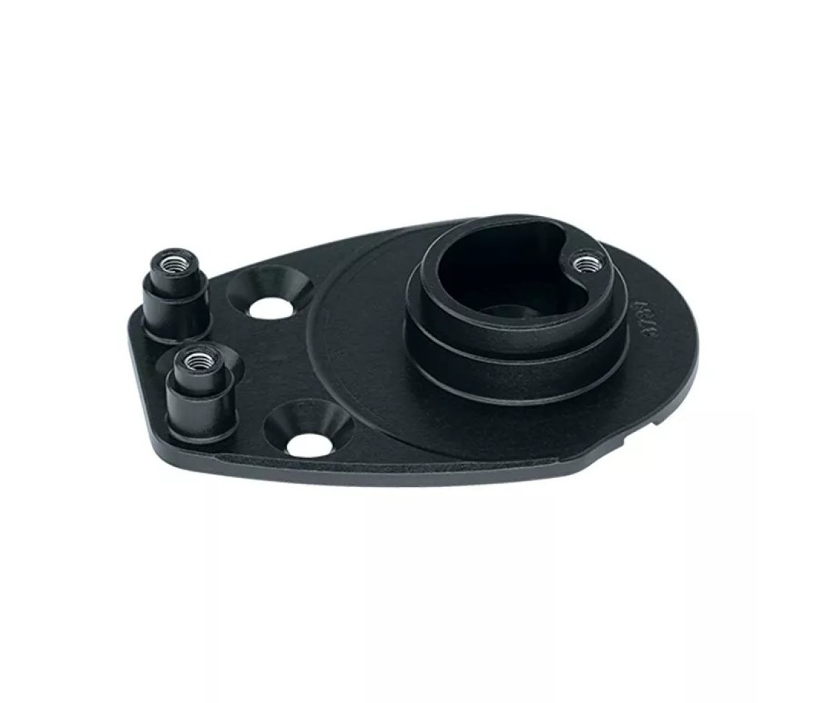 Harken AL-3739 Polea de pie Lockoff 75 mm con placa inferior Helicoils