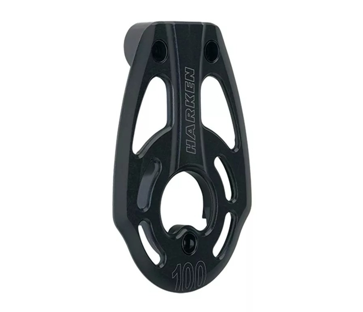 Harken AL-3758 Placa lateral con aisladores para polea doble 100 mm Black Magic