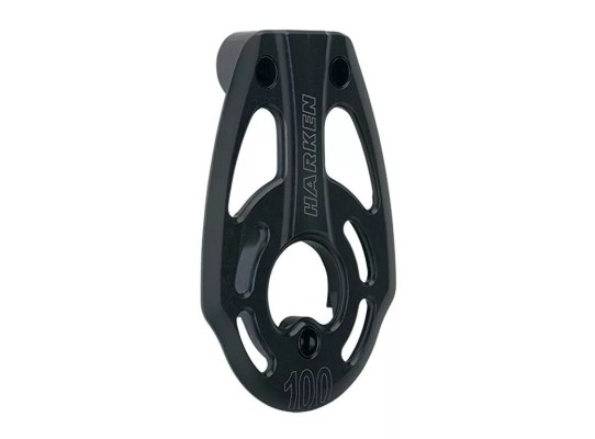 Harken AL-3758 Placa lateral con aisladores para polea doble 100 mm Black Magic