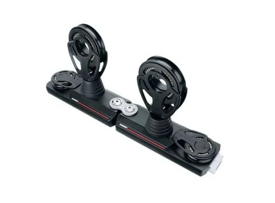 Harken C8583 Carro doble con poleas de pie de 64 mm