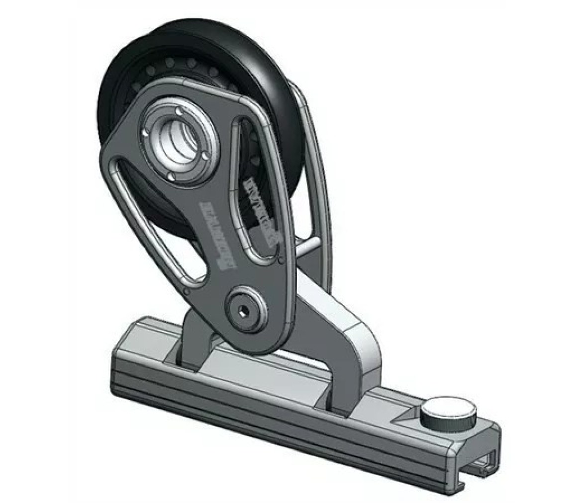 Harken C9577 Carro de génova 40 mm con tope y polea 150 mm