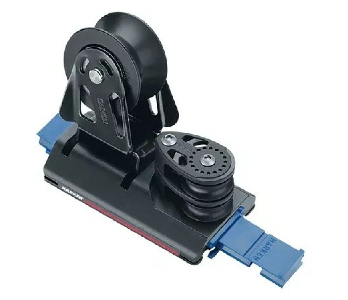 Harken G2747B.NW Carro de escota ajustable 27 mm, 2 roldanas, 4:1