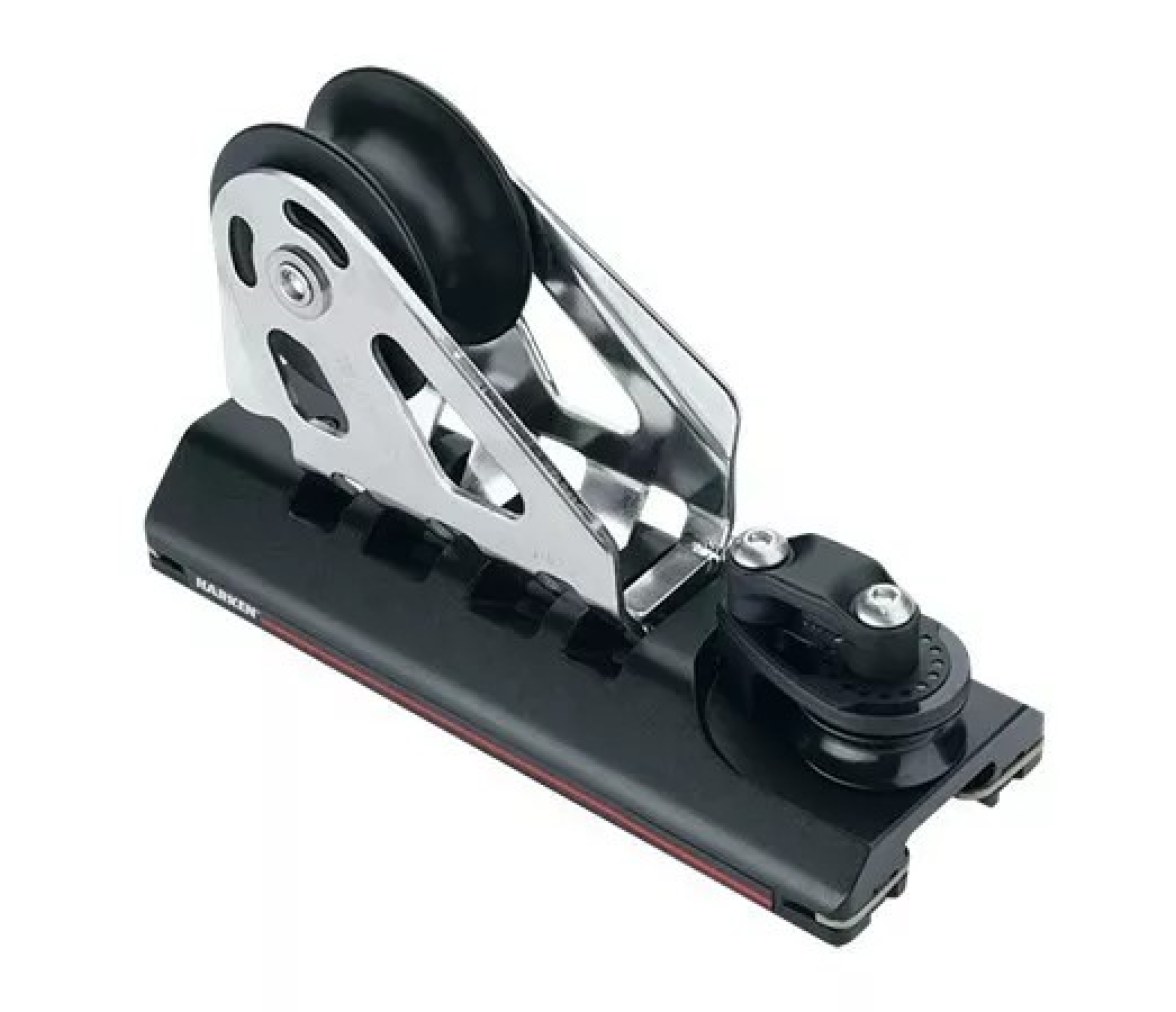Harken G323B Carro de escota ajustable 32 mm, roldana y tope, 3:1