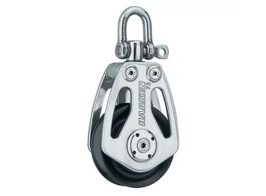 Harken HC9985 Polea de 75 mm con roldana y giratoria