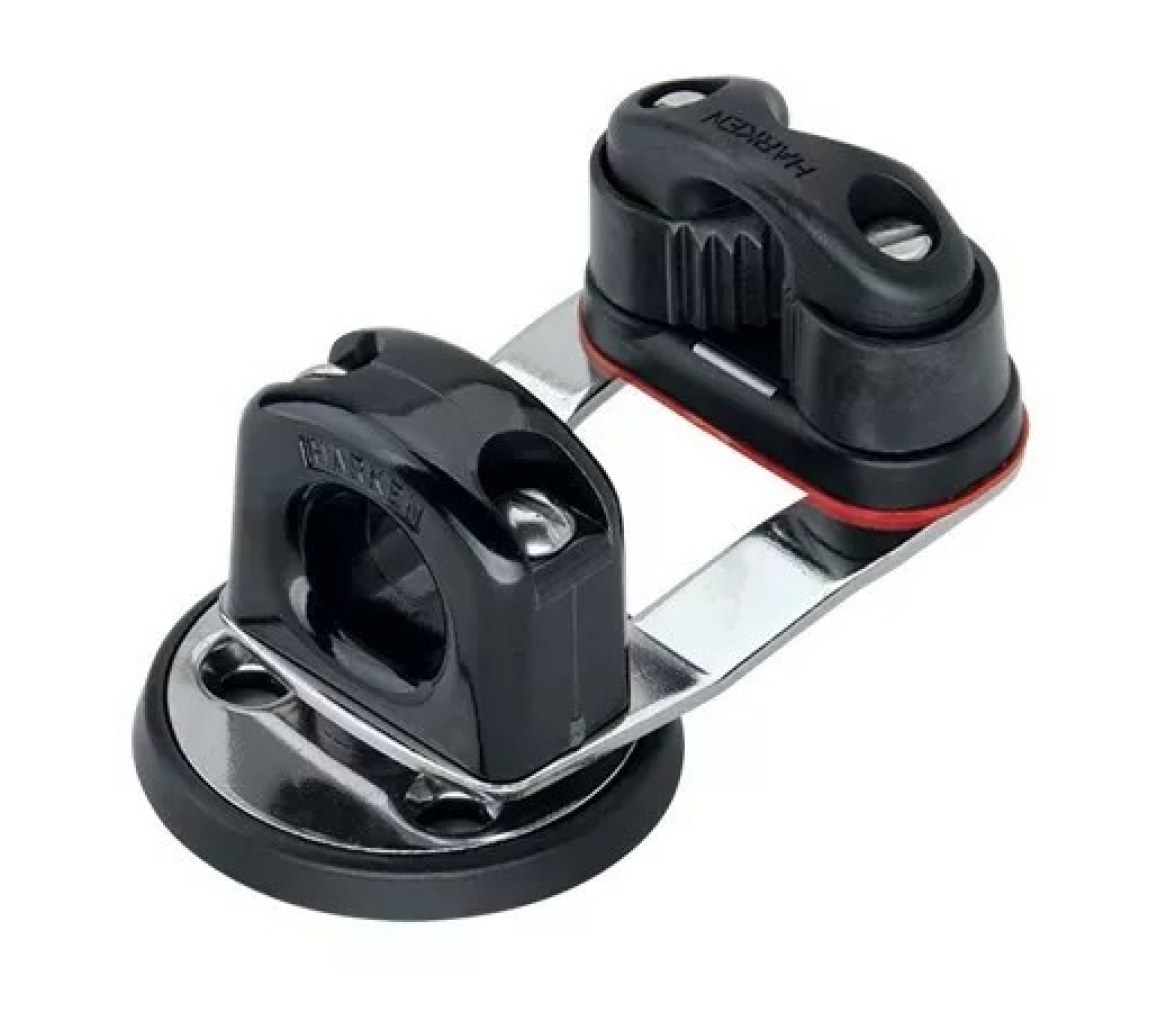Harken HSB538 Micro Cam Base con giratoria y ojo de buey