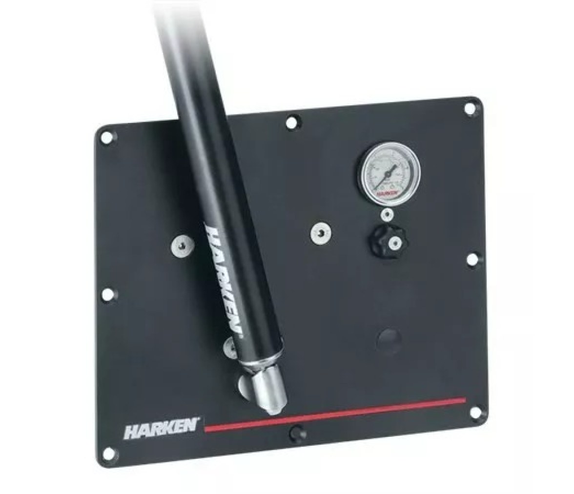 Harken HYASXPGB2J Panel de aluminio anodizado negro 2 velocidades