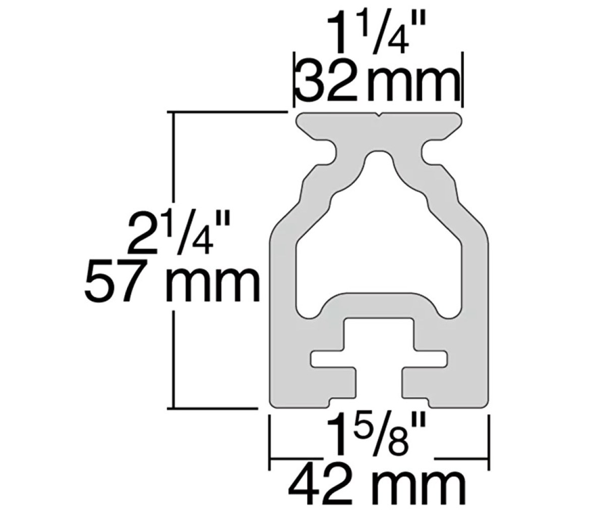 Harken R32HB.1.5M Carril High-Beam 32 mm x 1,5 m
