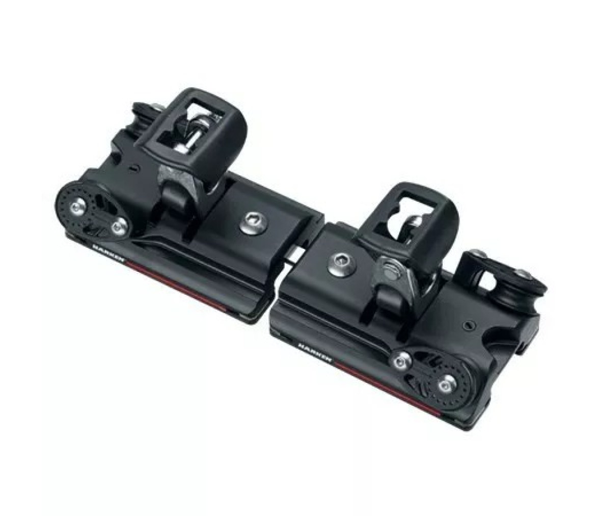 Harken T2744B.HL Carro doble 27 mm con articulación con muelle, 4:1