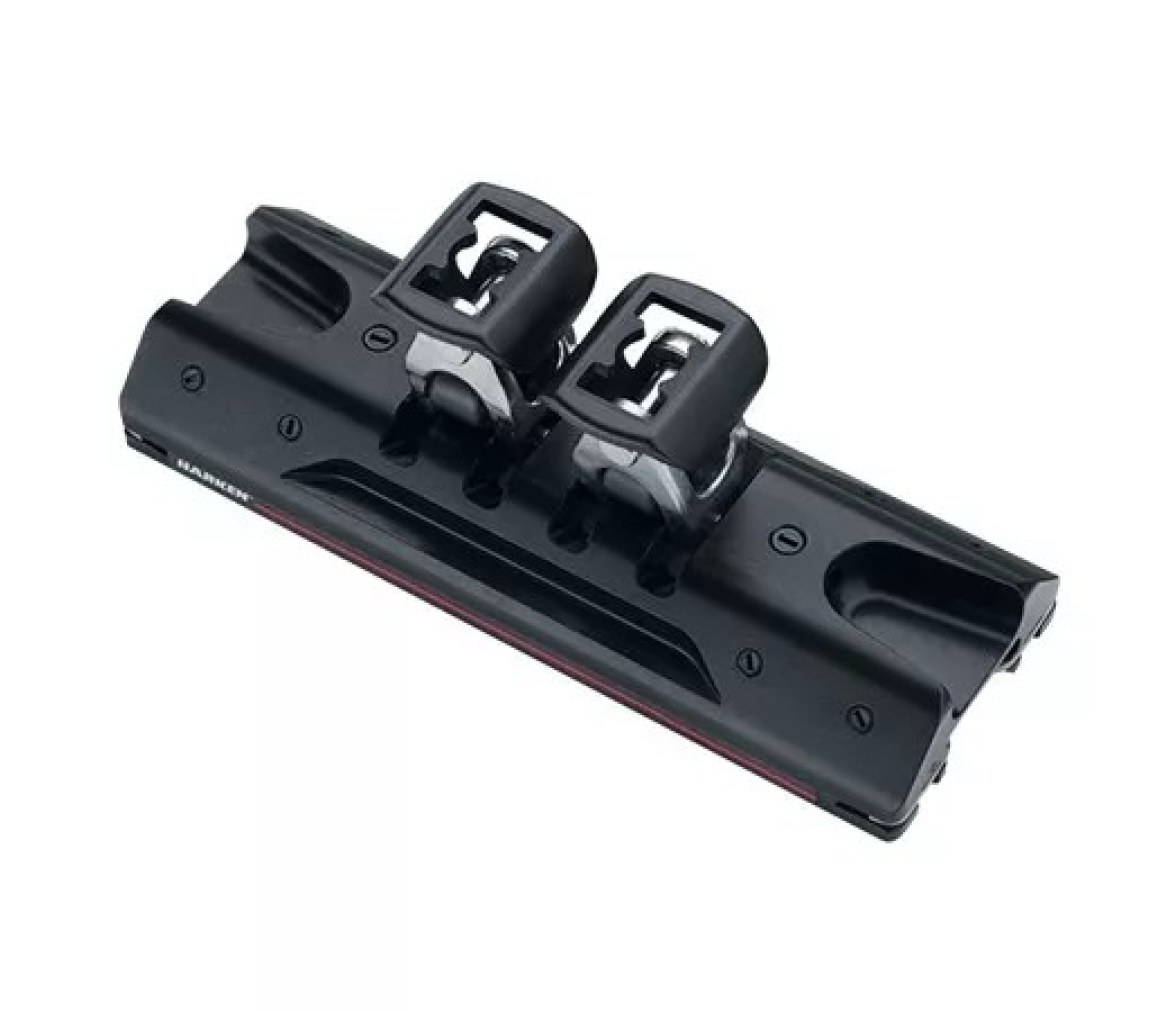 Harken T3204B Carro de escota de 32 mm doble con muelle y articulación