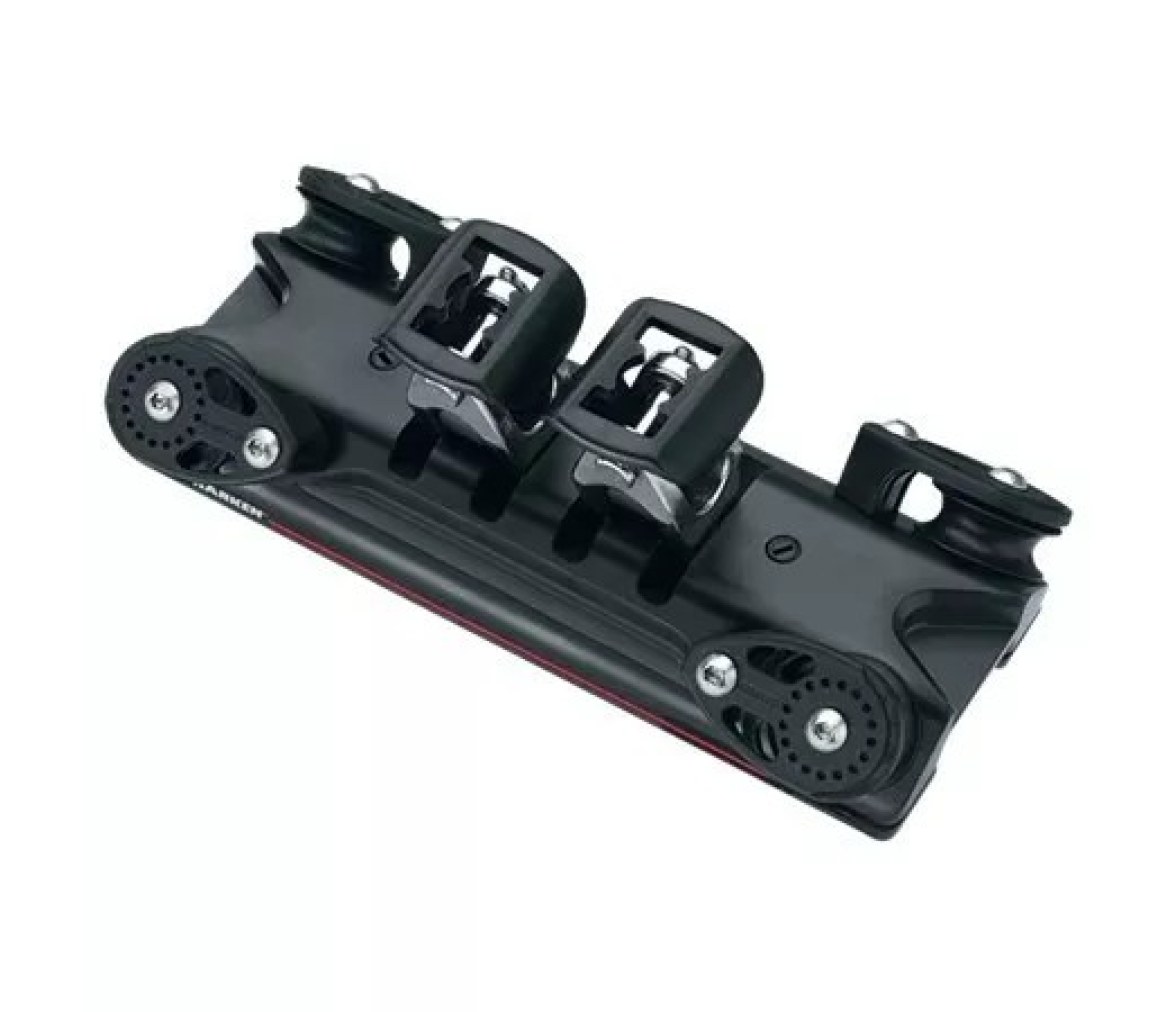 Harken T3244B Carro 32 mm doble con muelle articulado, 4:1