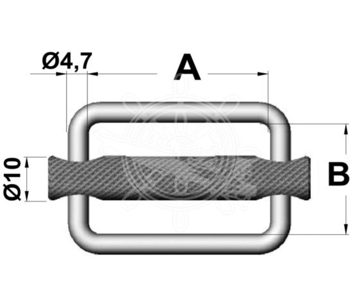 Hebilla Inox Alta Resistencia